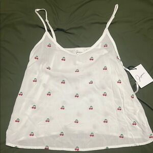 Cherry print tank- brand new!